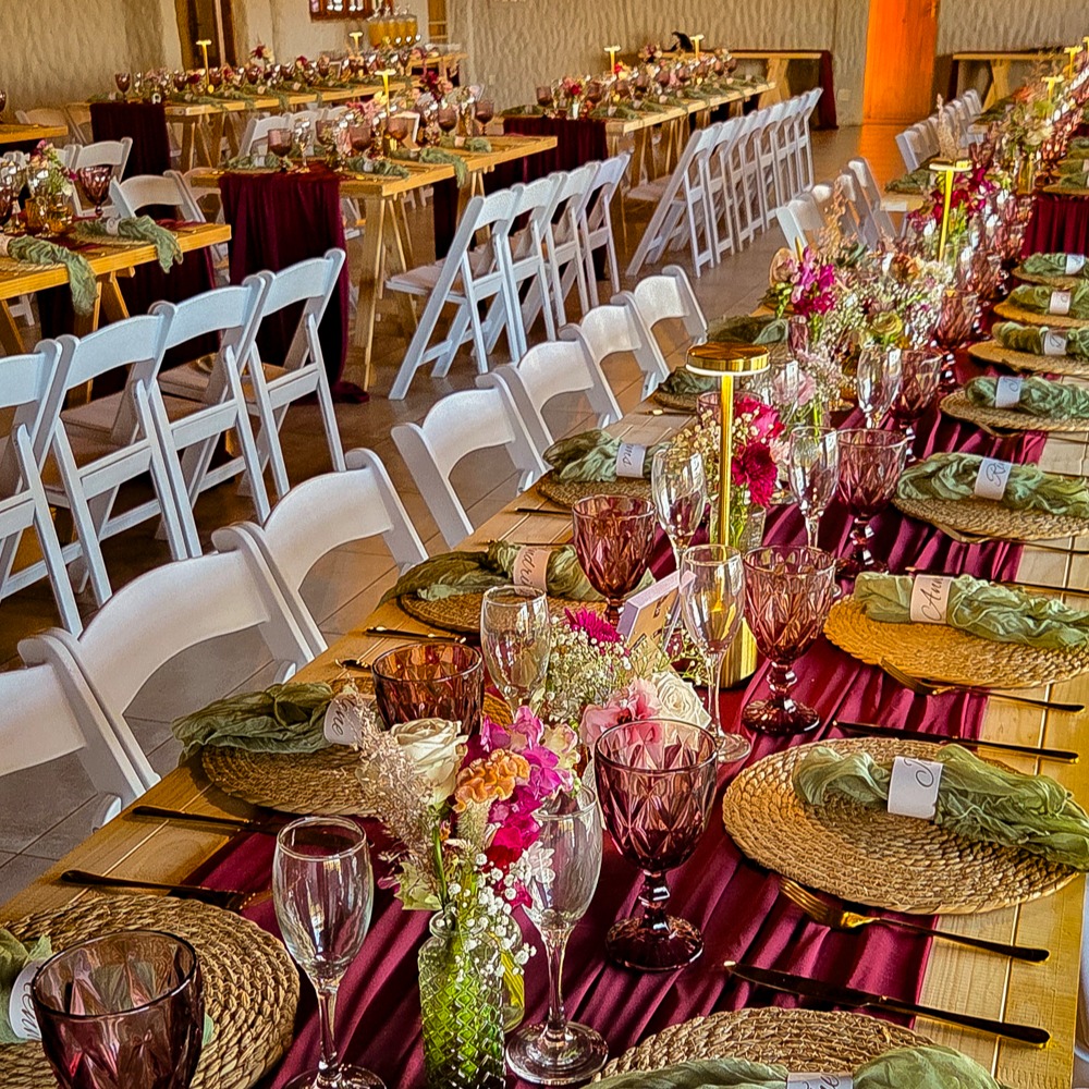 | BURGUNDY, SAGE & GOLD WEDDING |

#wedding #tablesettings #voortrekkermonument #weddingtablesettings #burgundy #sage #tablescape #wimbledonchairs #eventhire #boksomdaais #eventstyling #eventstylist #weddingplanner #gauteng #weddingcatering