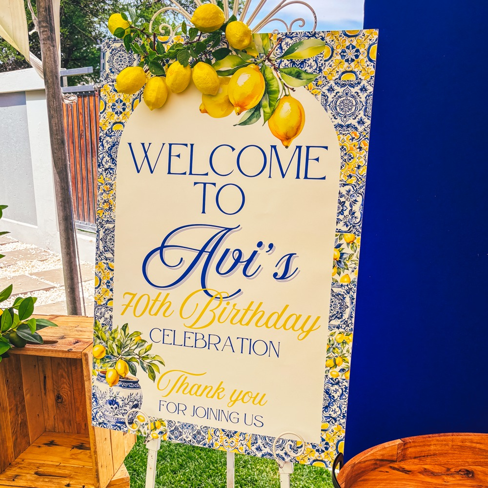| AMALFI COAST PARTY |

#amalficoast #italy #italiano #lemontree #lemons #italianfood #eventstyling #backdrop #balloons #eventdecor #eventsylist #boksomdaais #welcomesign #70th